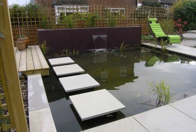 Pond in garden